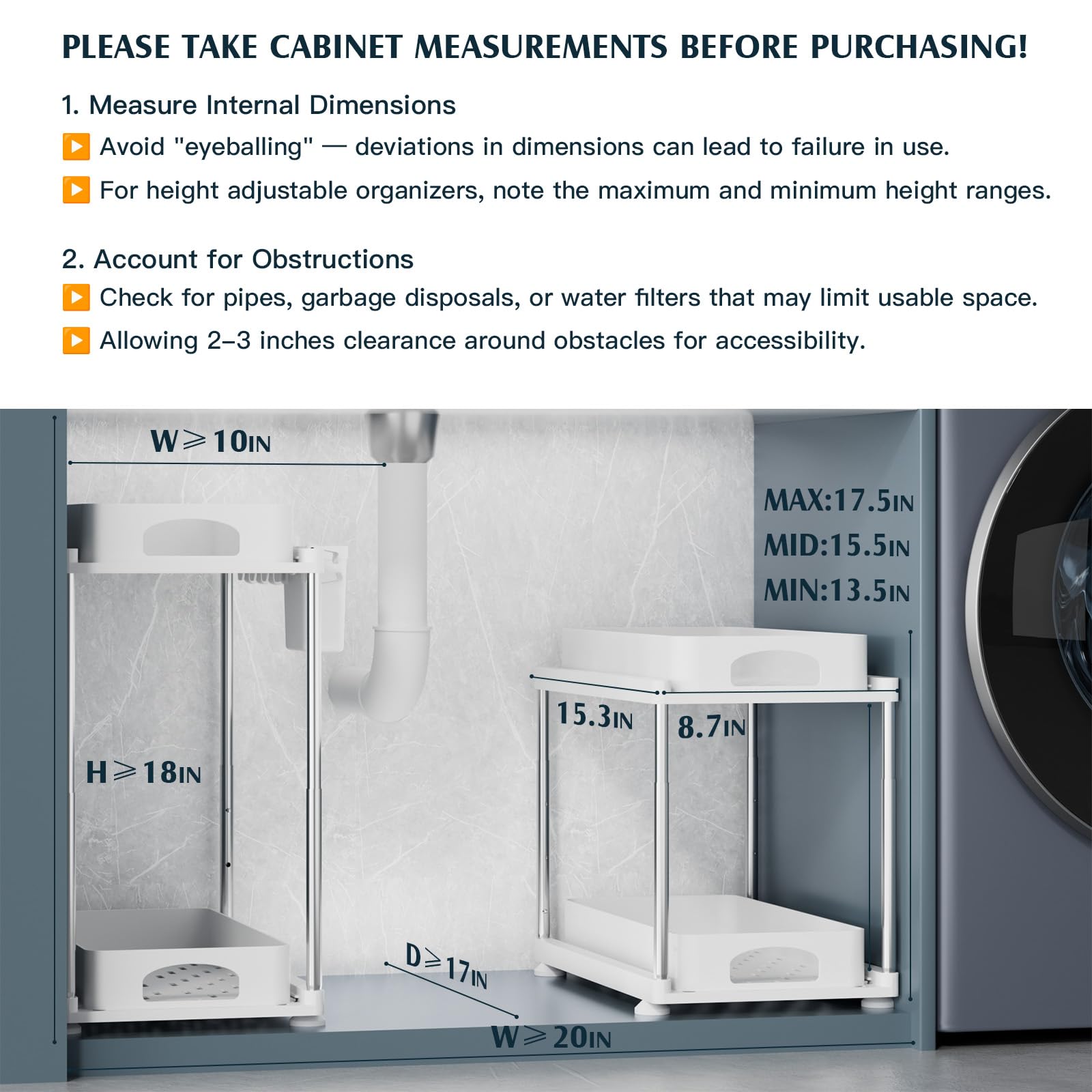 VERIFOST versatile storage for kitchen, bathroom, office, and laundry spaces