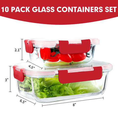 VERONES 12oz glass container ideal for compact portions and snacks