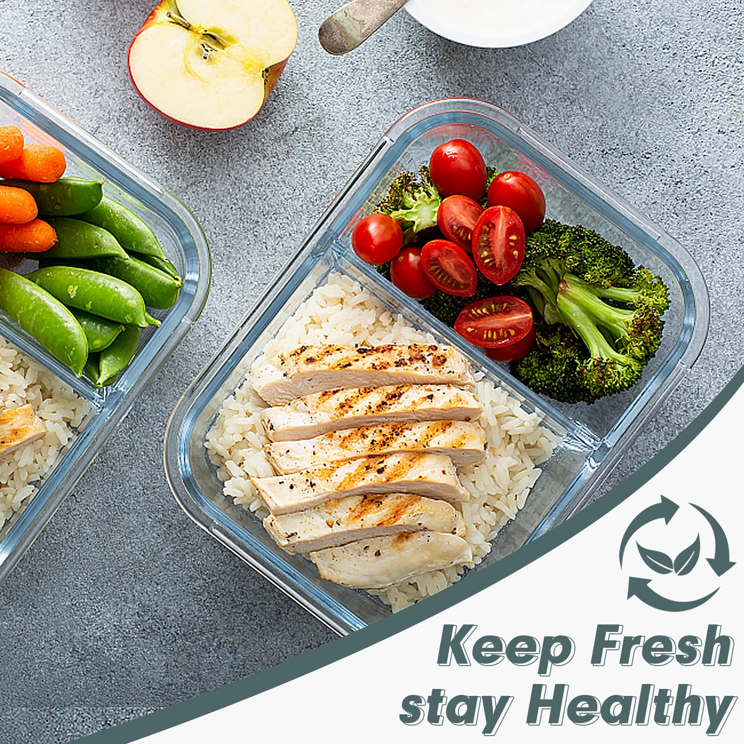 VERONES 30 oz capacity ideal for meal prep, leftovers, and on-the-go lunches.