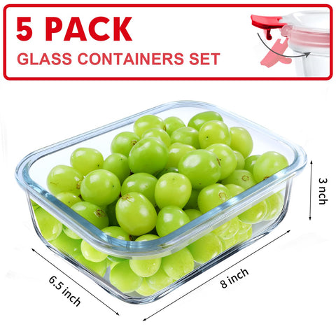 VERONES airtight locking lids prevent leaks and keep meals fresh.