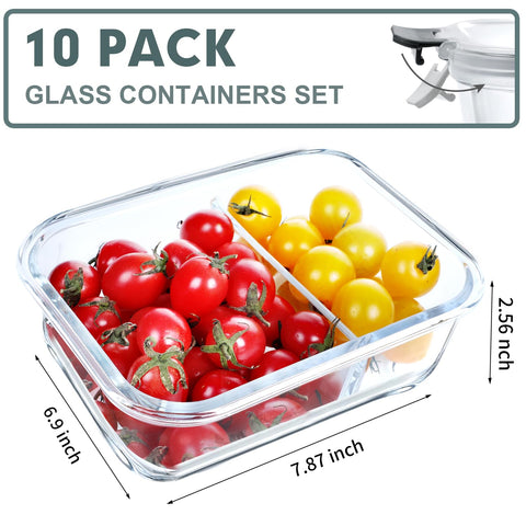 VERONES two-compartment container showing airtight locking lid for leak prevention.