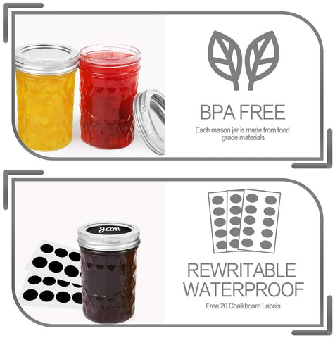 Versatile use for jams, honey, sauces, and DIY gifts