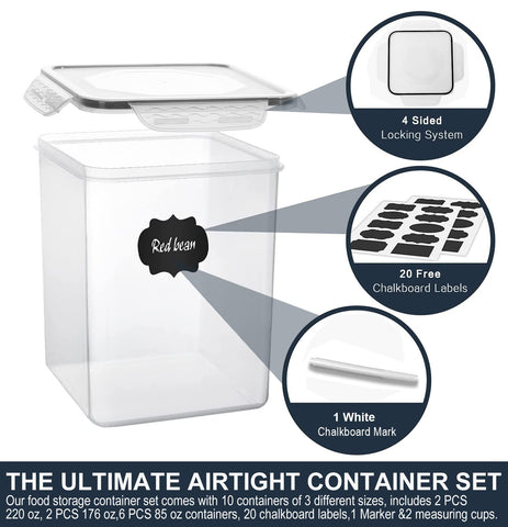 VERONES dishwasher-safe plastic container for easy cleaning after baking.