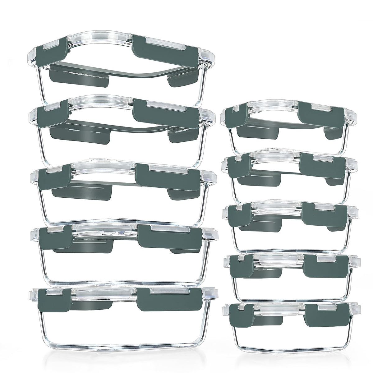 VERONES 34oz glass meal prep container for bulk meals and daily lunches.