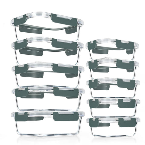 VERONES 34oz glass meal prep container for bulk meals and daily lunches.
