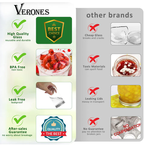 VERONES jars are freezer-safe and fridge-friendly for versatile meal prep