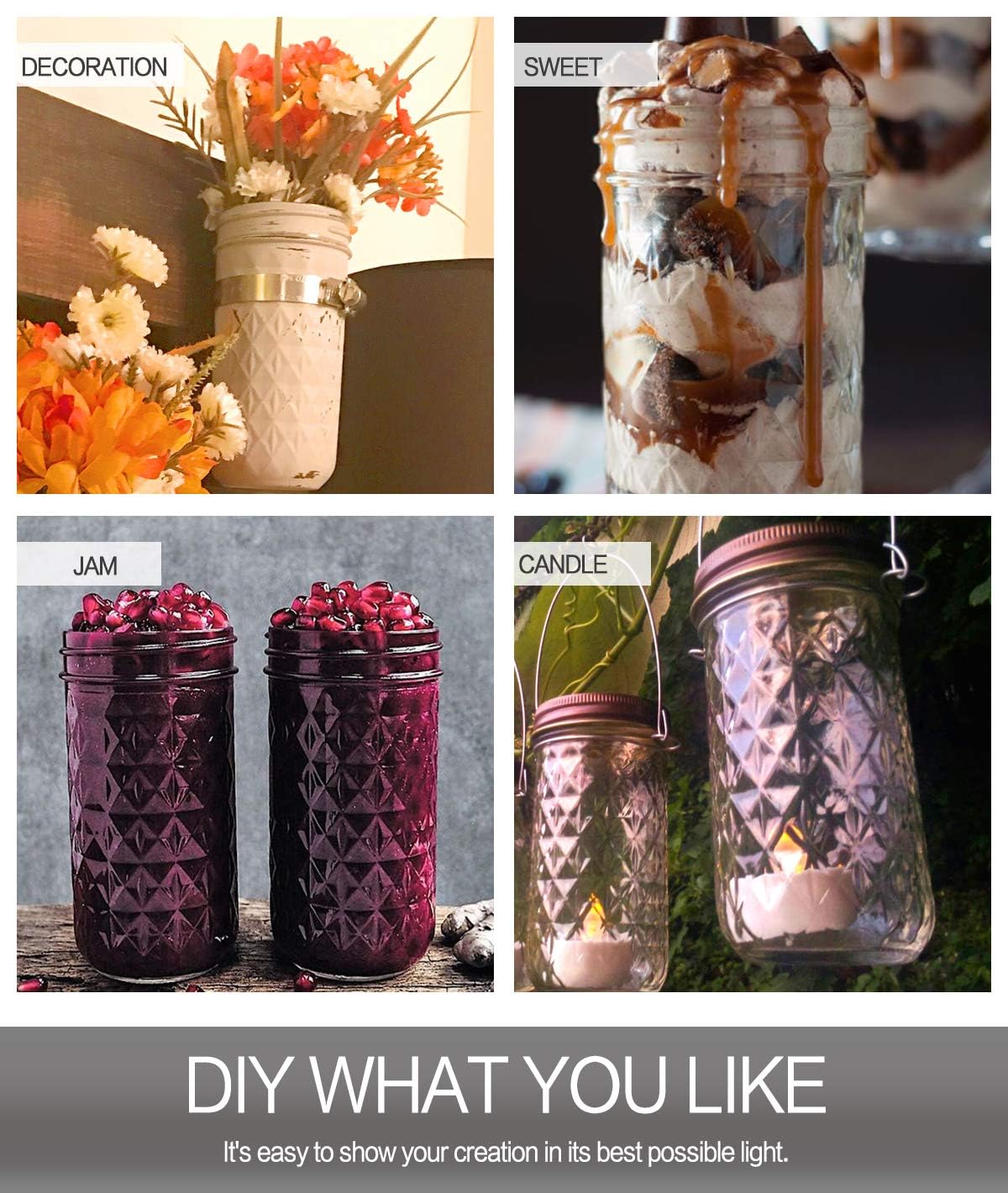 VERONES mason jars as wedding favors, elegant and reusable
