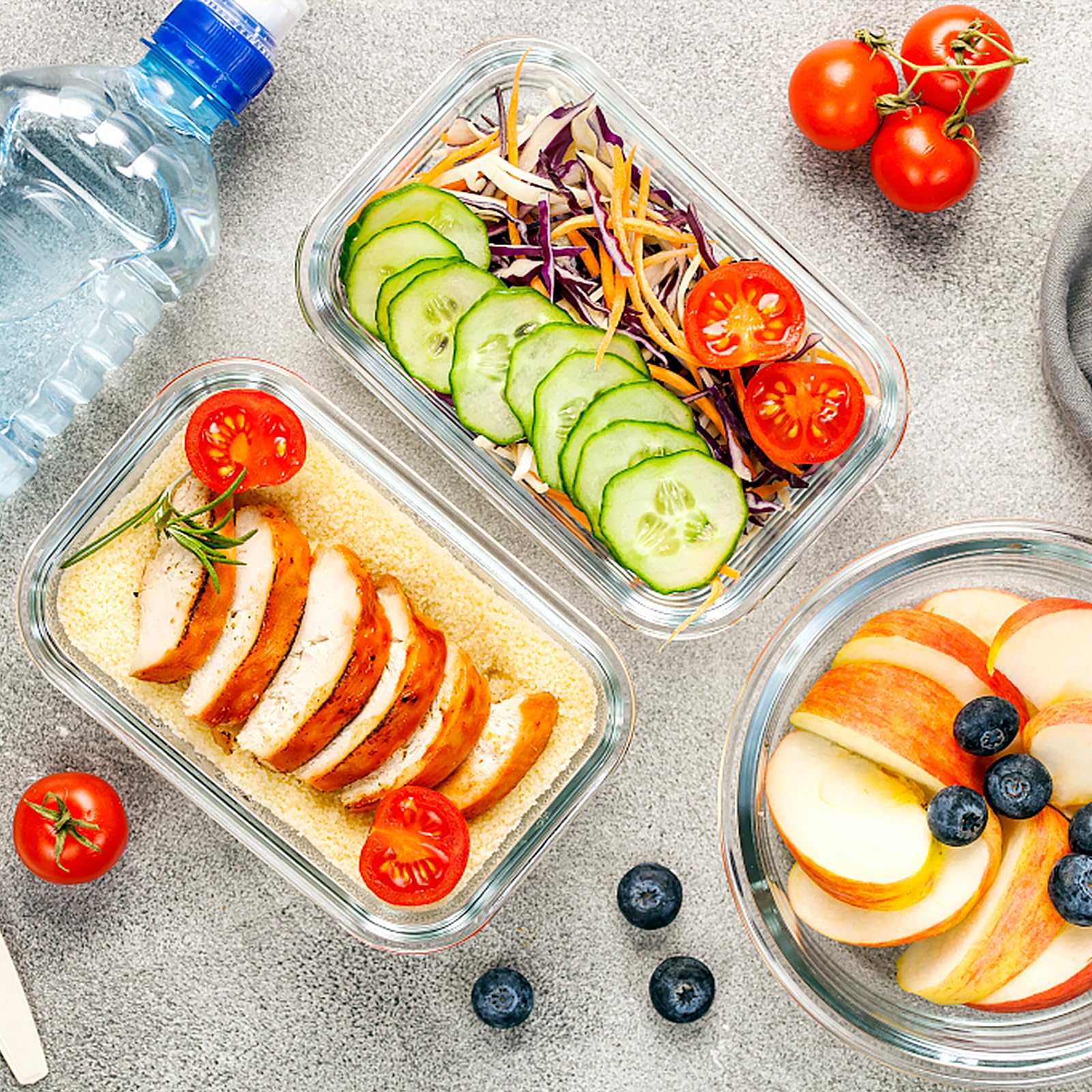 VERONES portable lunch set ideal for picnics, gym meals, and on-the-go.