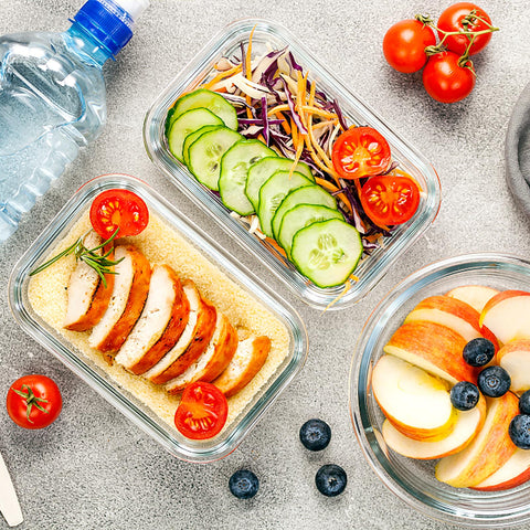 VERONES portable glass containers suitable for lunches, picnics, and travel