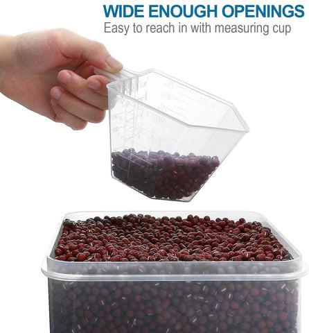 VERONES side-locking lid seals air and moisture to keep ingredients fresh.