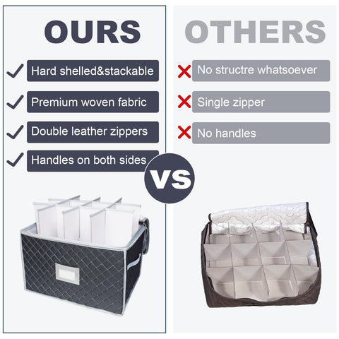 VERONLY wine box close-up showing label window and durable zipper for quick identification.