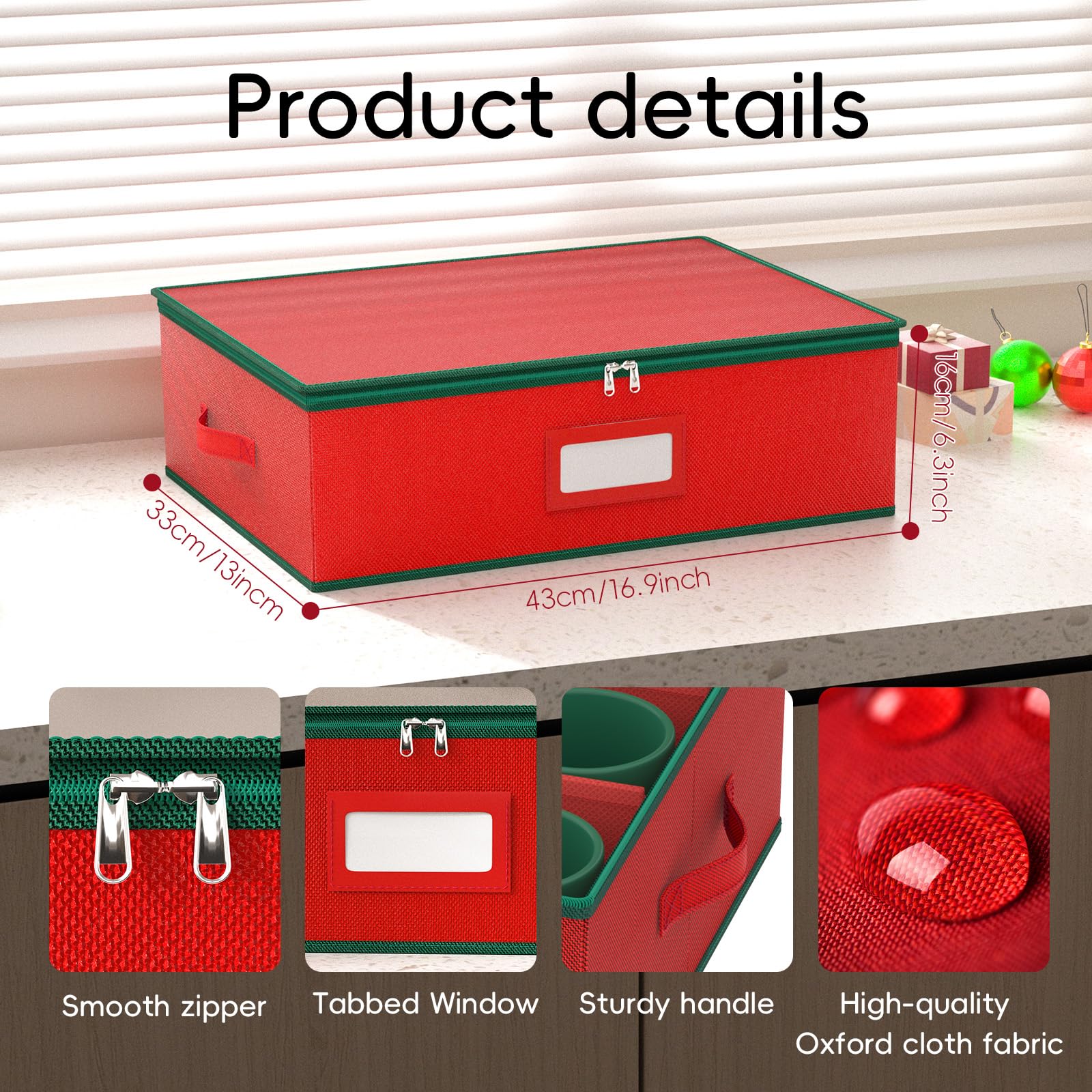 VERONLY storage box side view shows compact, space-saving design.