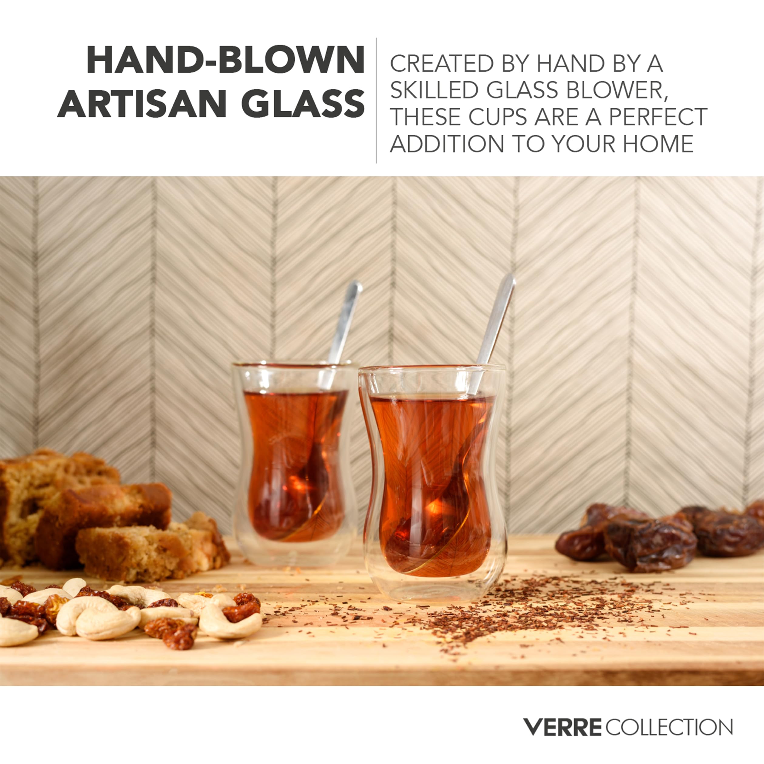 Verre Collection thermally insulated walls preserve flavor across sips.