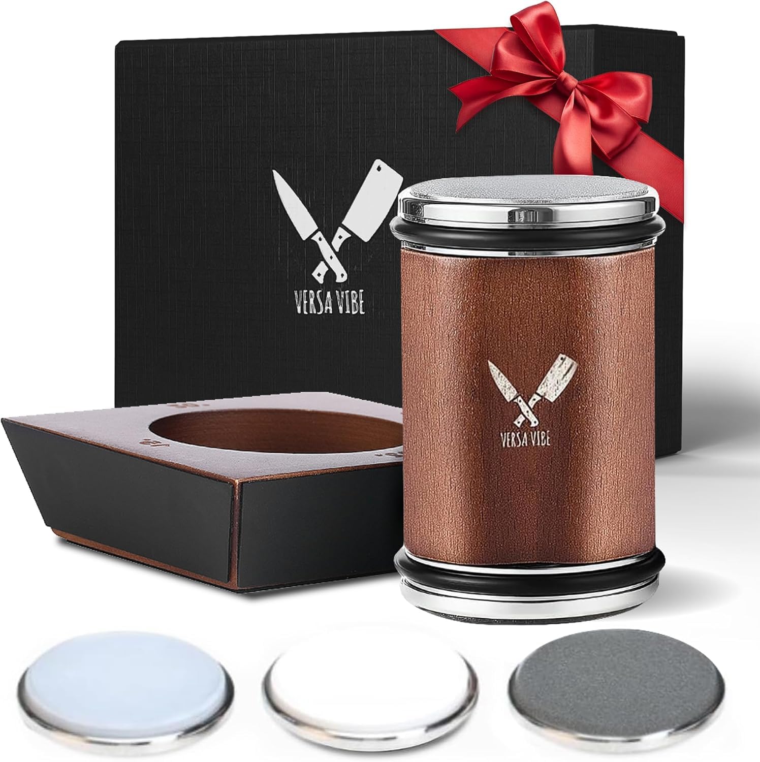 Versa Vibe sharpener kit with diamond discs for edge repair