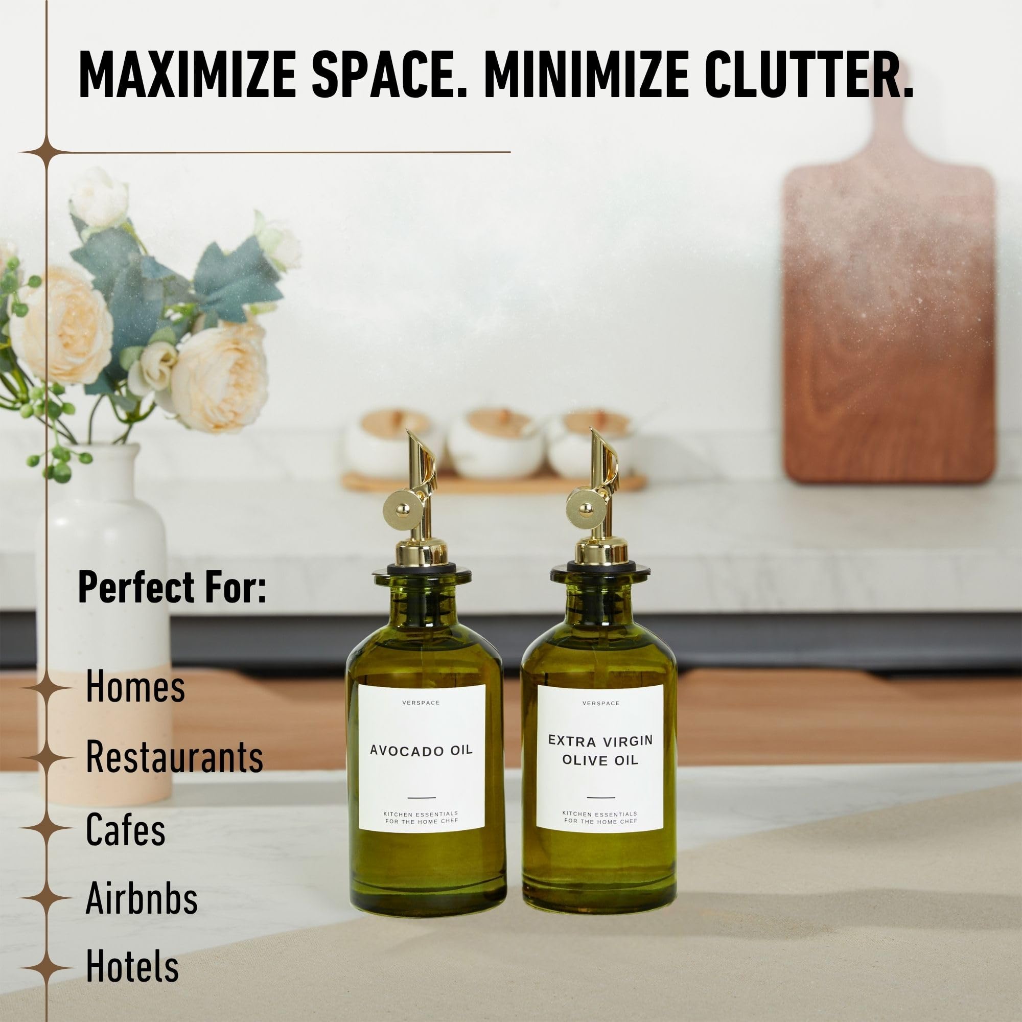 Verspace drip free stainless steel spouts prevent drips during pouring