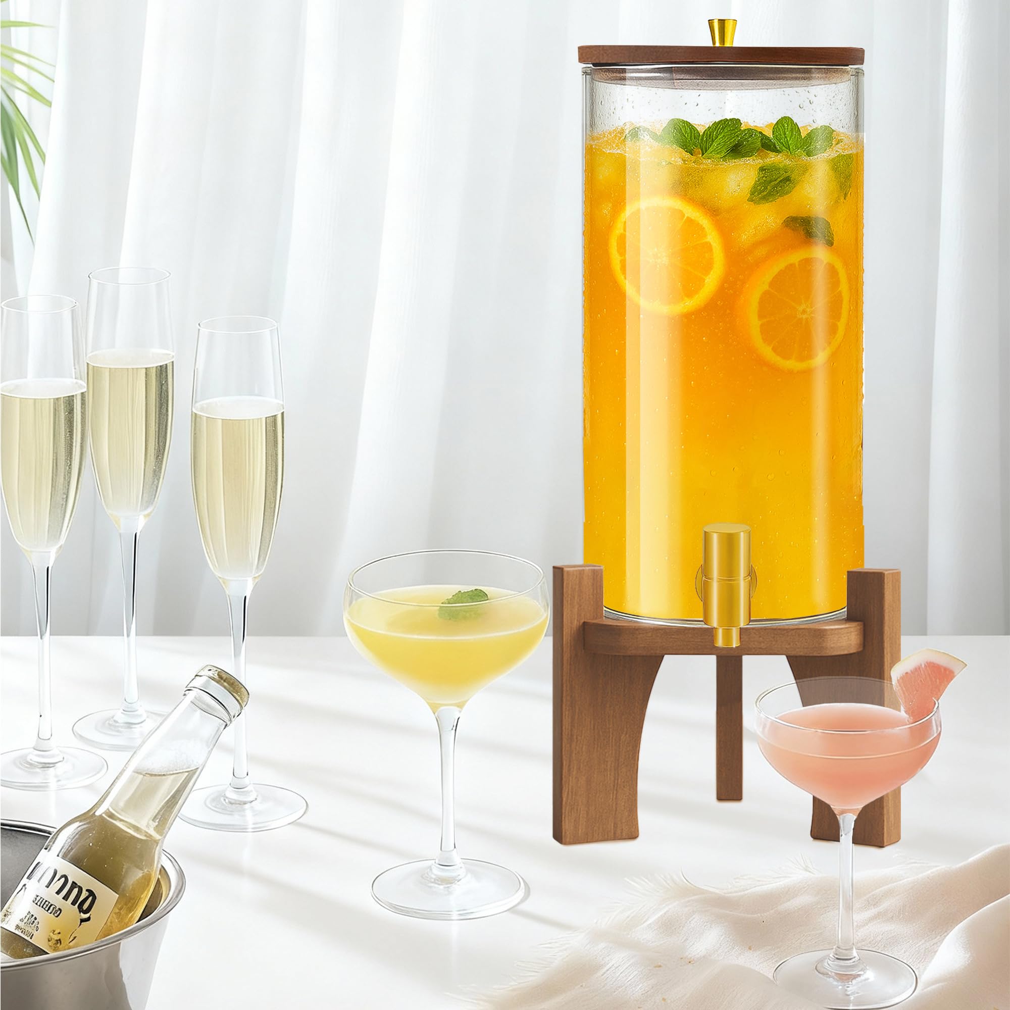 Verssure party beverage service setup ready for entertaining guests