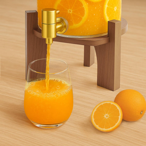 Verssure wooden lid for dispenser keeps drinks fresh and dust-free