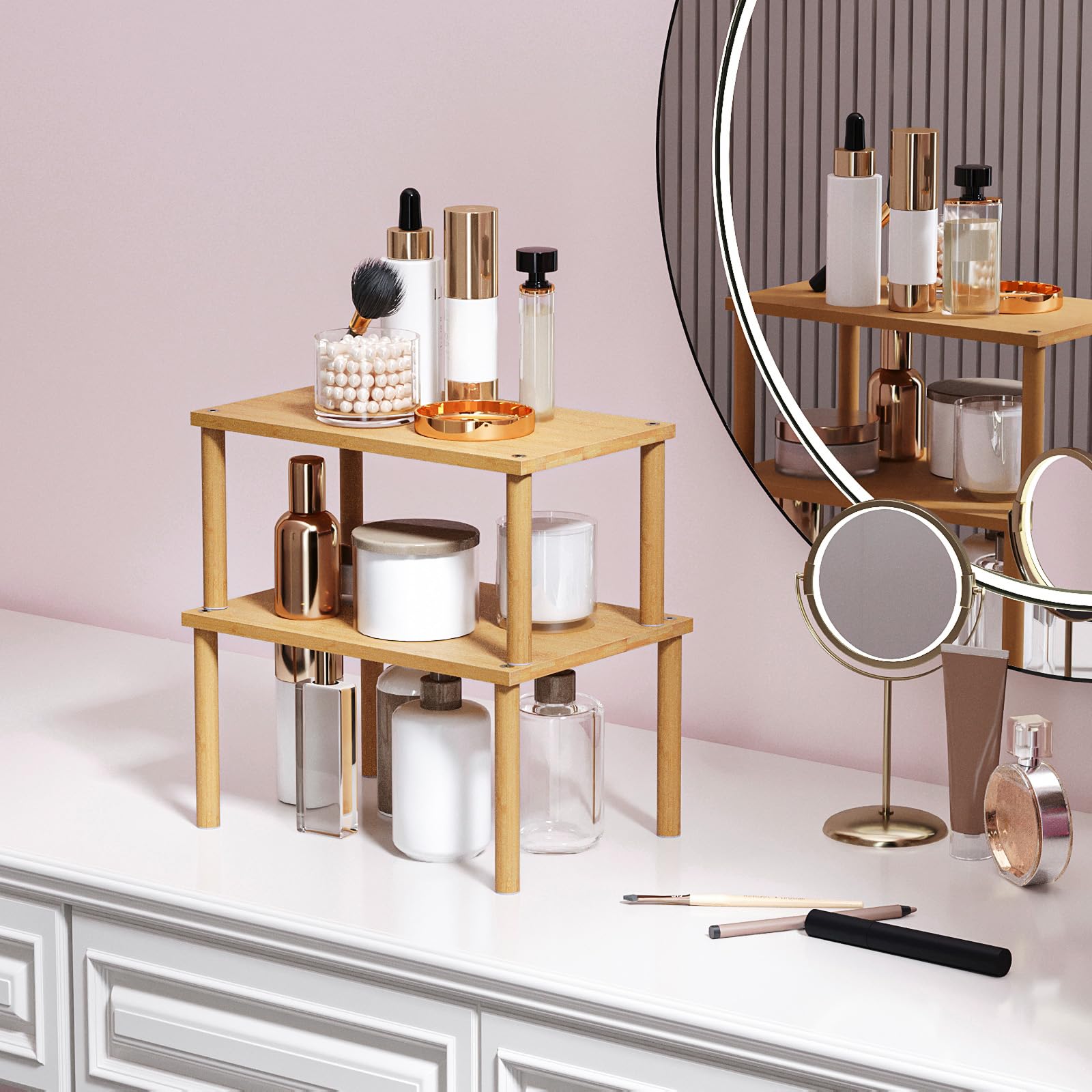 VERTORGAN on a kitchen counter maximizing compact storage.