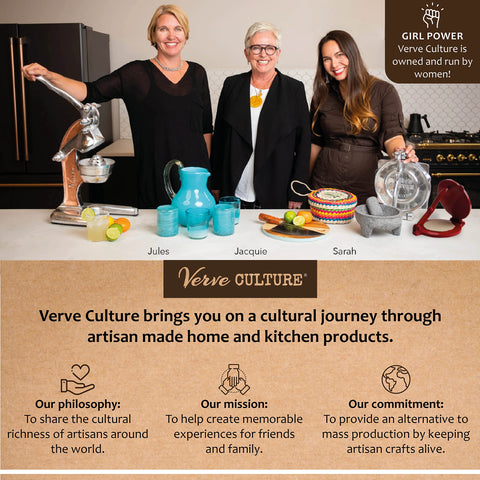 Verve CULTURE enamel-coated press that resists rust for long-lasting use.