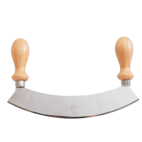 Verve CULTURE Italian Mezzaluna large blade close-up for efficient herb chopping