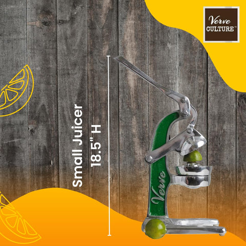 Verve CULTURE juicer artisan-mark close-up reveals handmade craftsmanship.