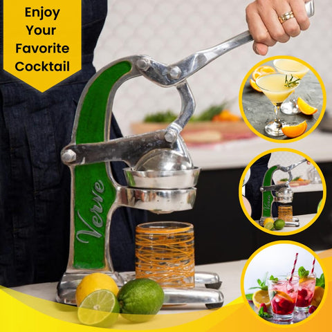 Verve CULTURE juicer pulp and seeds separation during juice extraction.