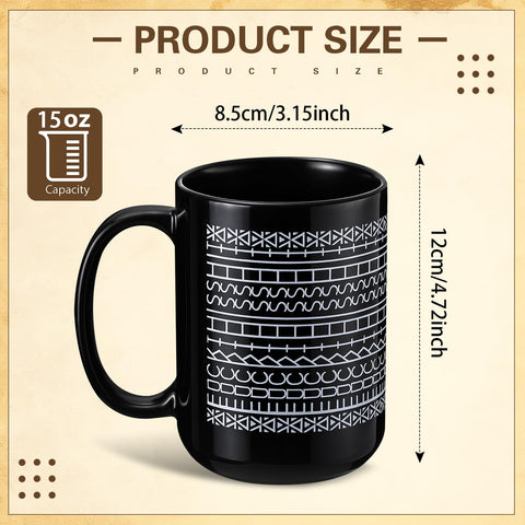 Vesici 15oz ceramic mug with durable walls for daily use.