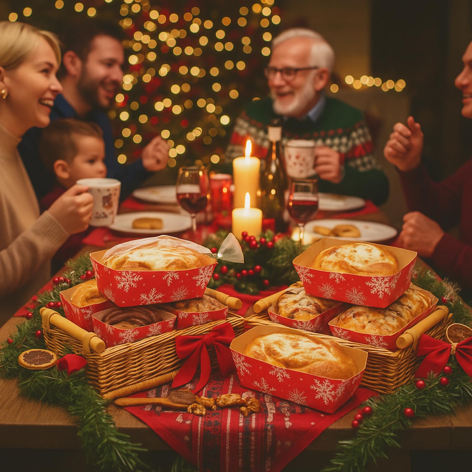 Vesici baking setup demonstrates disposable pans for easy cleanup