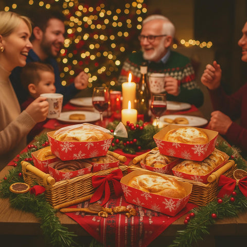 Vesici baking setup demonstrates disposable pans for easy cleanup