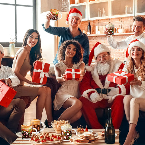 Vesici glass mugs packaged as a thoughtful holiday gift idea