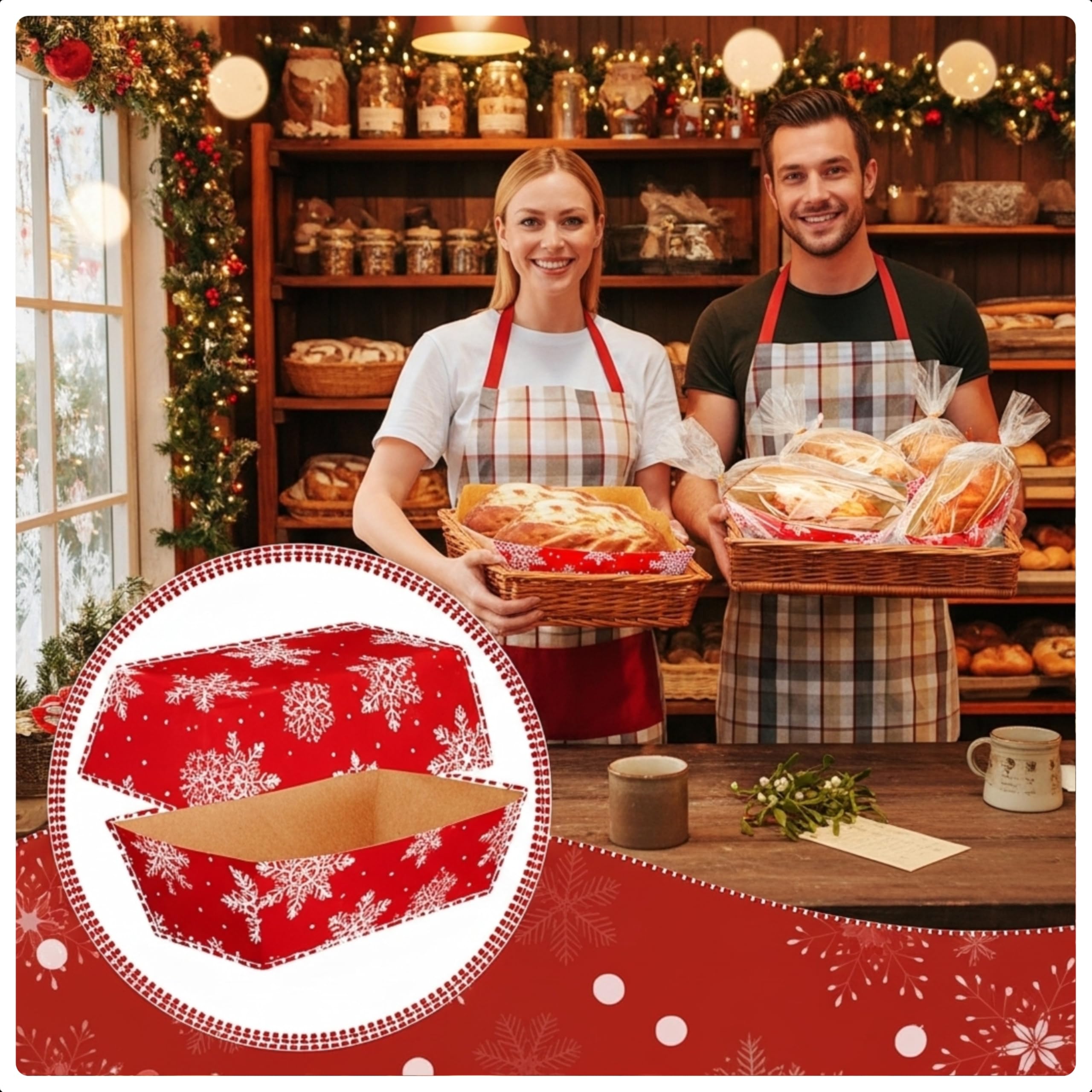 Vesici disposable loaf pans simplify gifting during winter celebrations
