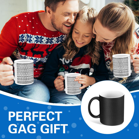 Vesici heat-change mug makes a gag gift for birthdays and festive exchanges.