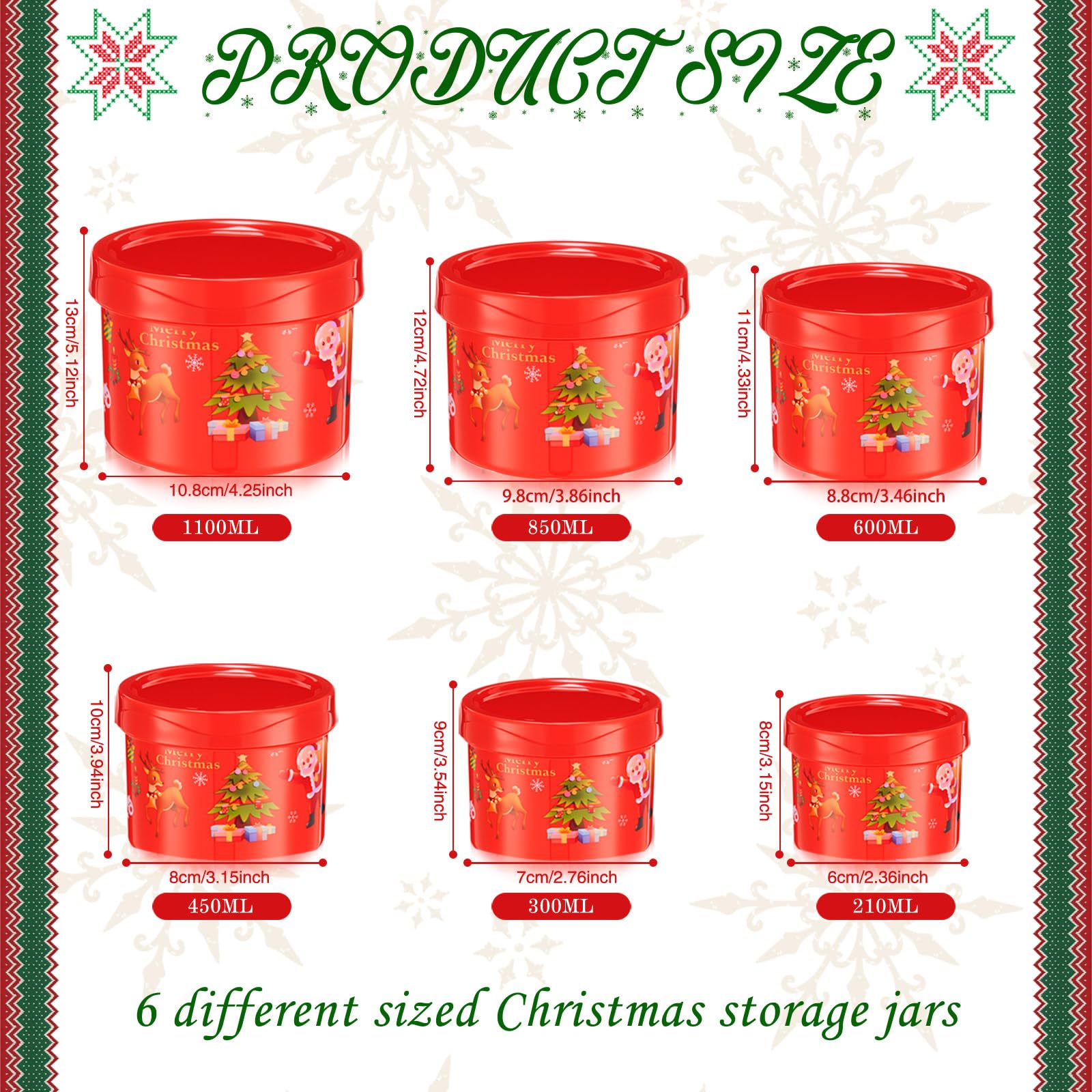 Vesici red cookie containers with lids offer stackable storage for snacks and treats.