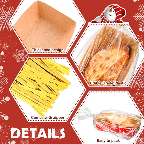 Vesici winter-design pans on a counter for holiday baking