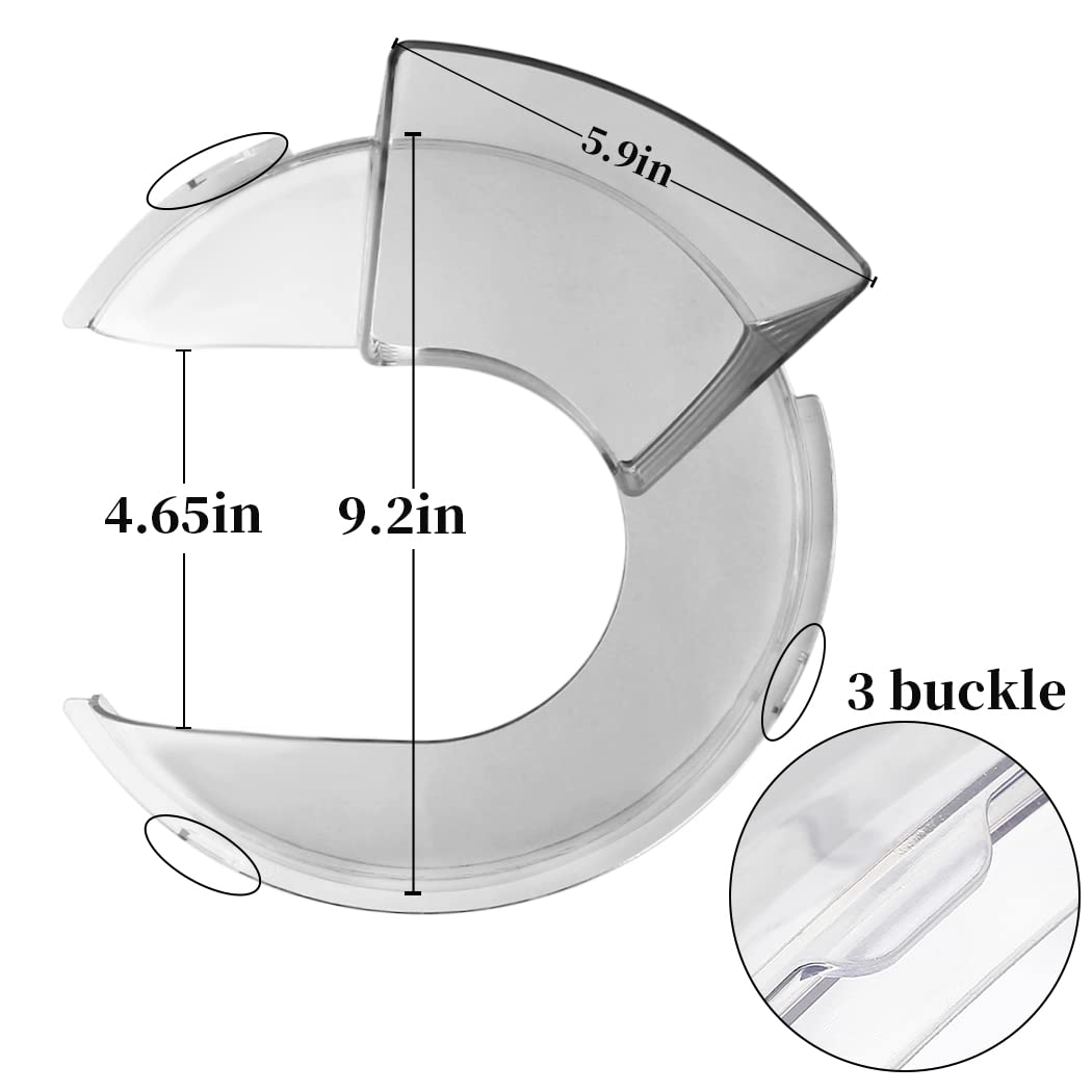 Veterger pouring shield easy to attach and remove during mixing
