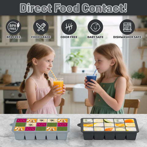 Vethwal BPA-free silicone tray is dishwasher safe for easy cleanup