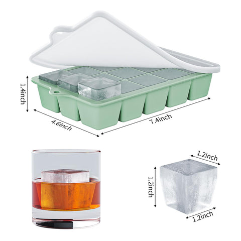Vethwal 15-cube tray creates large ice cubes ideal for cocktails