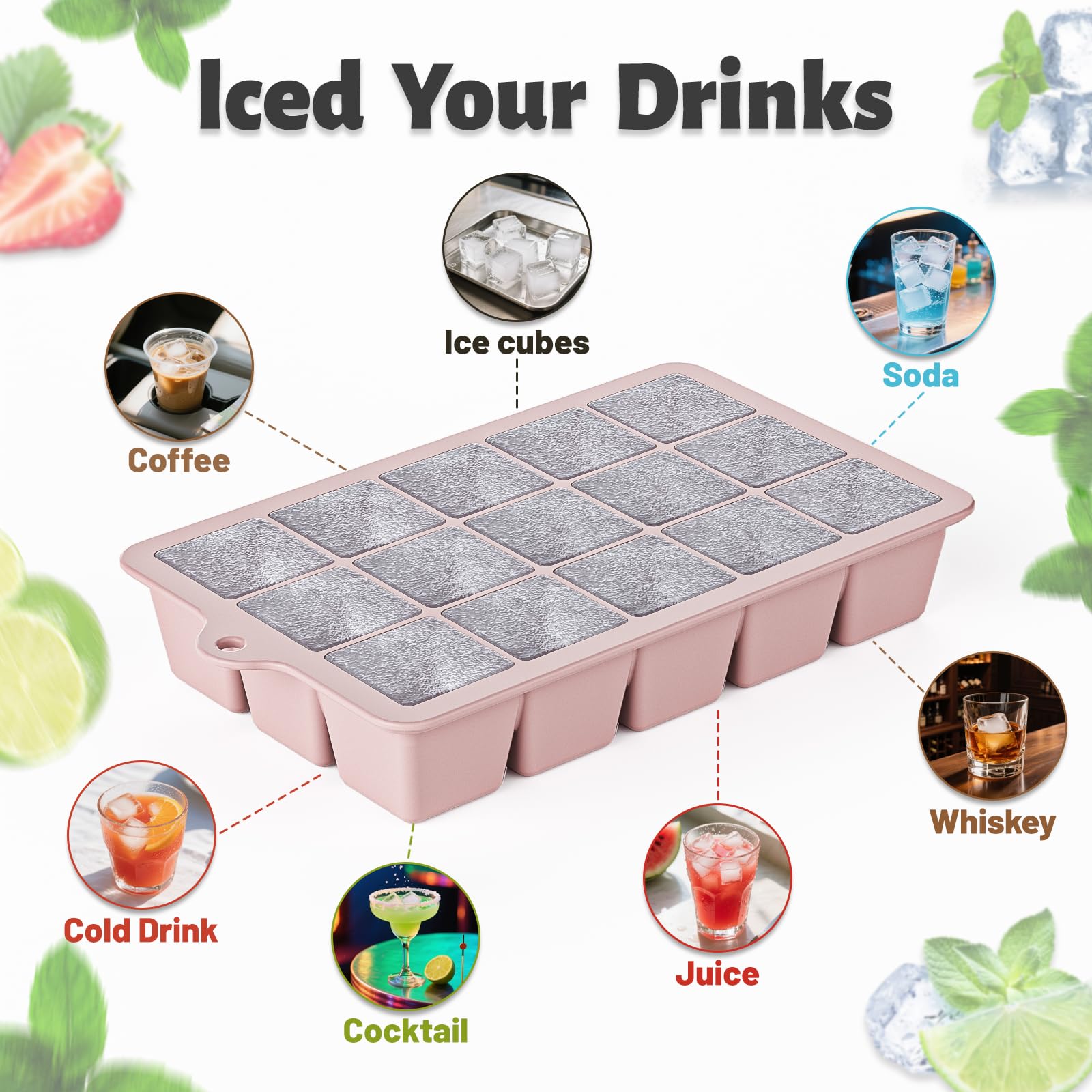 Vethwal color trio tray set with lid holes for hanging and storage