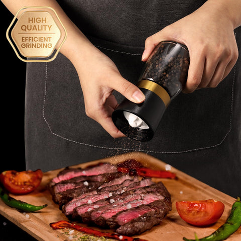 Close-up of VEUK CHEF glass body with stainless steel lid highlighting durability