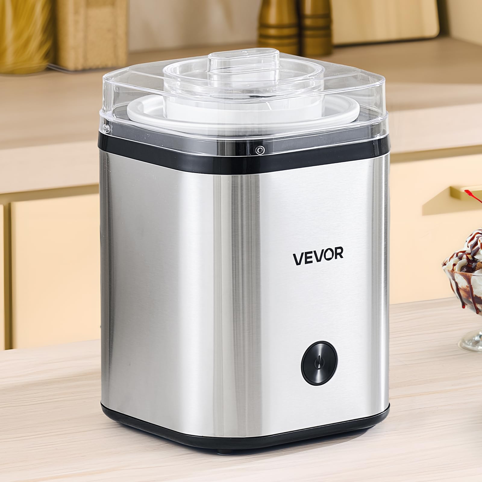 VEVOR freeze bowl 12 hours ready for instant dessert preparation.