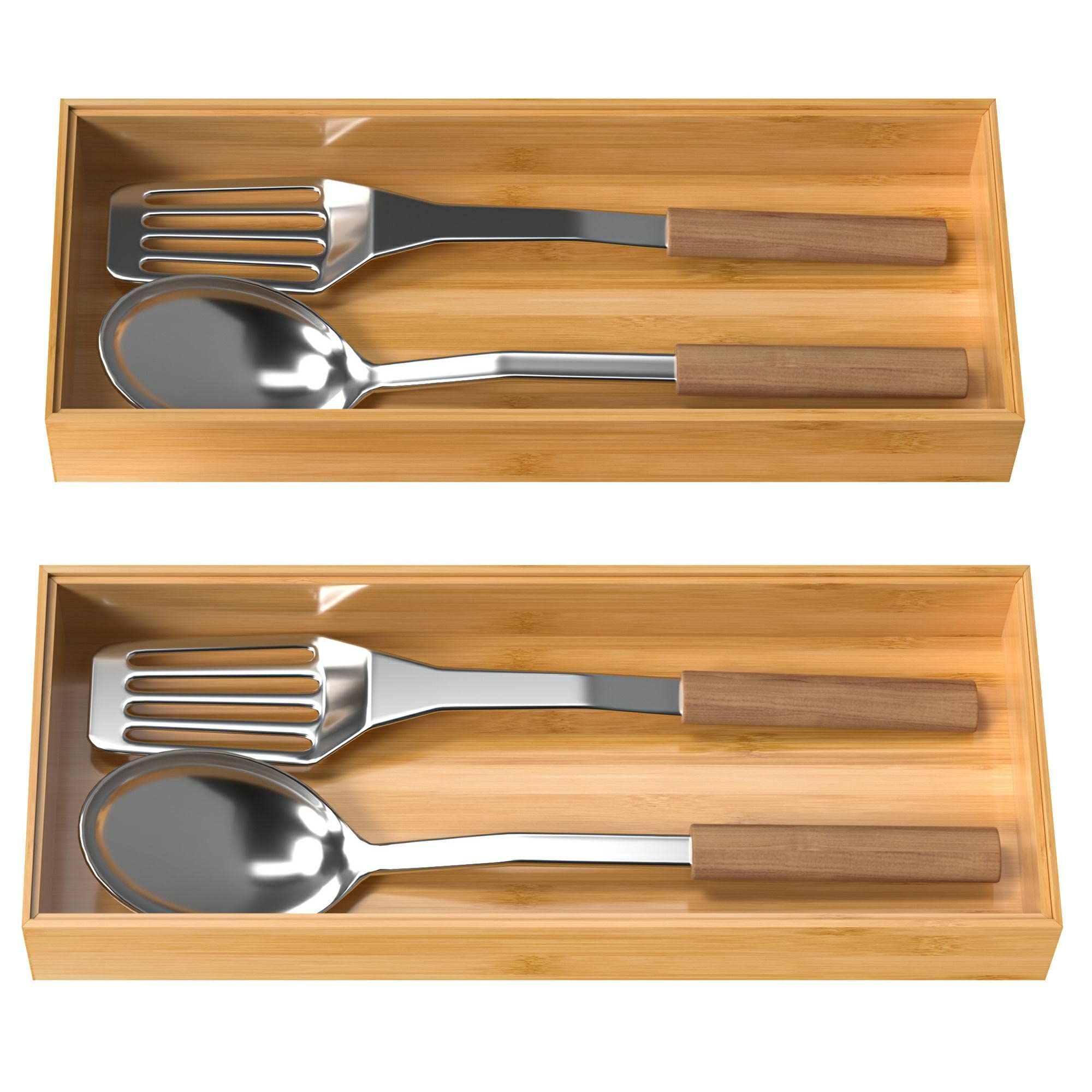 VeyFey stackable organizer saves space in small kitchens and offices.