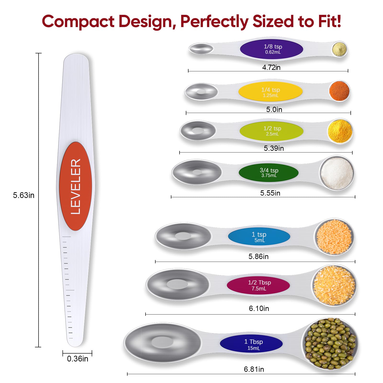Vfuni heavy-duty stainless steel spoons resist bending and corrosion.