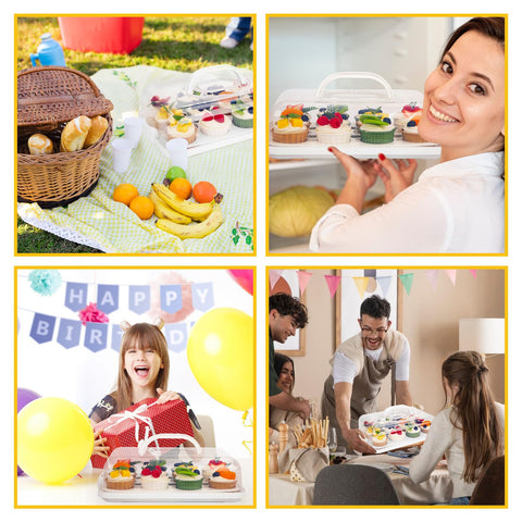 VGOODALL versatile carrier used for parties, picnics, and cafe dessert service.