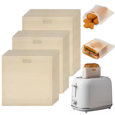 VGOODALL toaster bags 24-pack for versatile quick toasting and snacks.