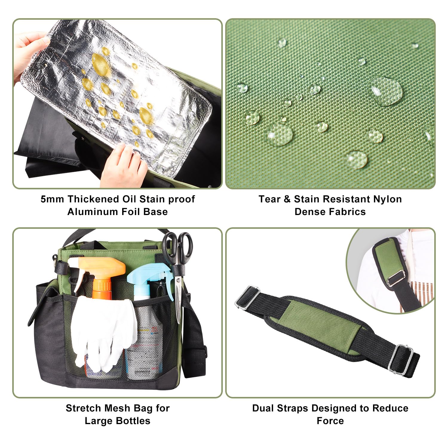 Viajero cleaning caddy made from durable oxford fabric, waterproof and easy to clean