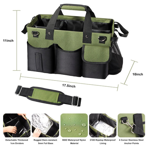 Viajero cleaning caddy with stainless steel fittings for stable load