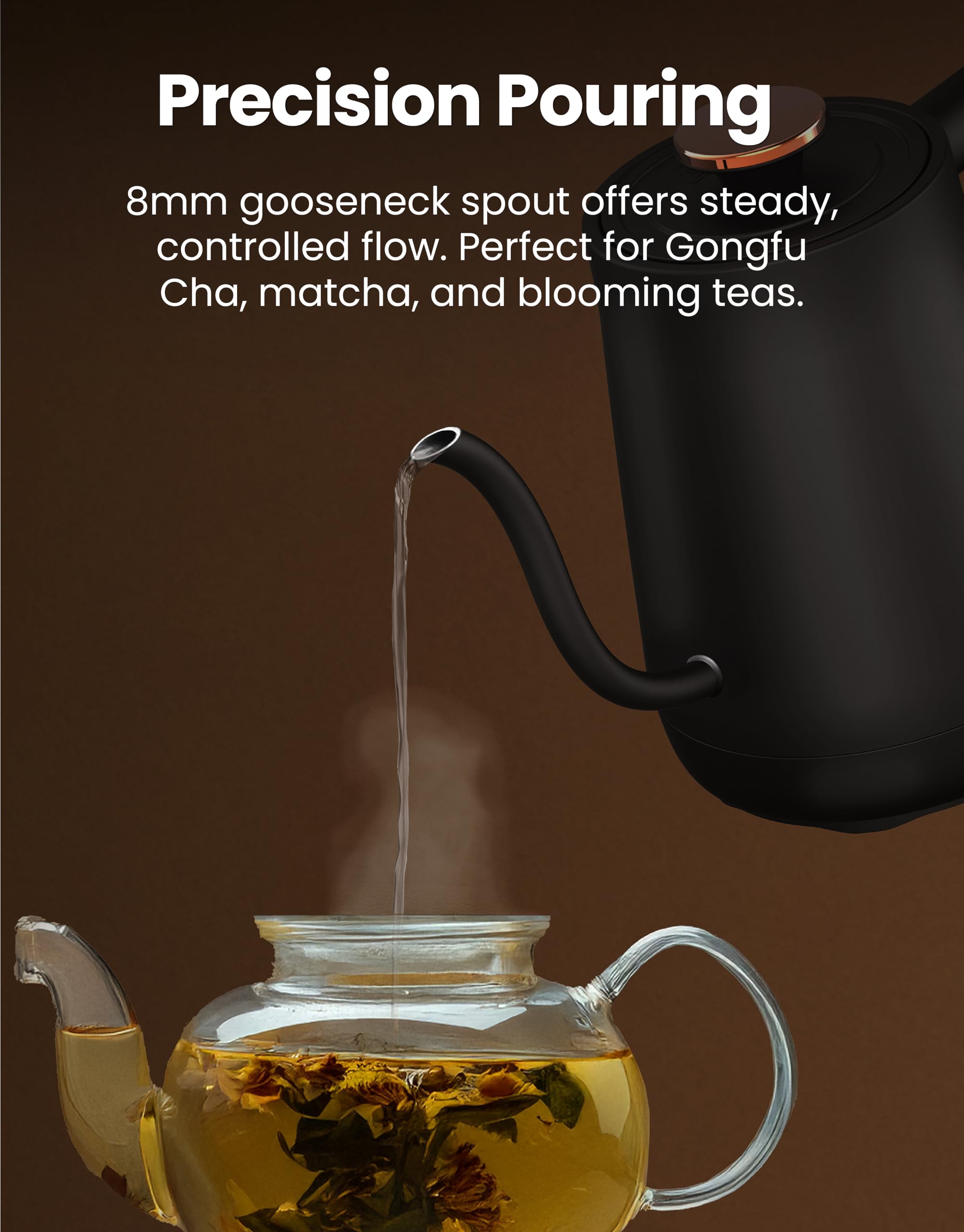 Vianté boil-dry protection indicator keeps kettle safe