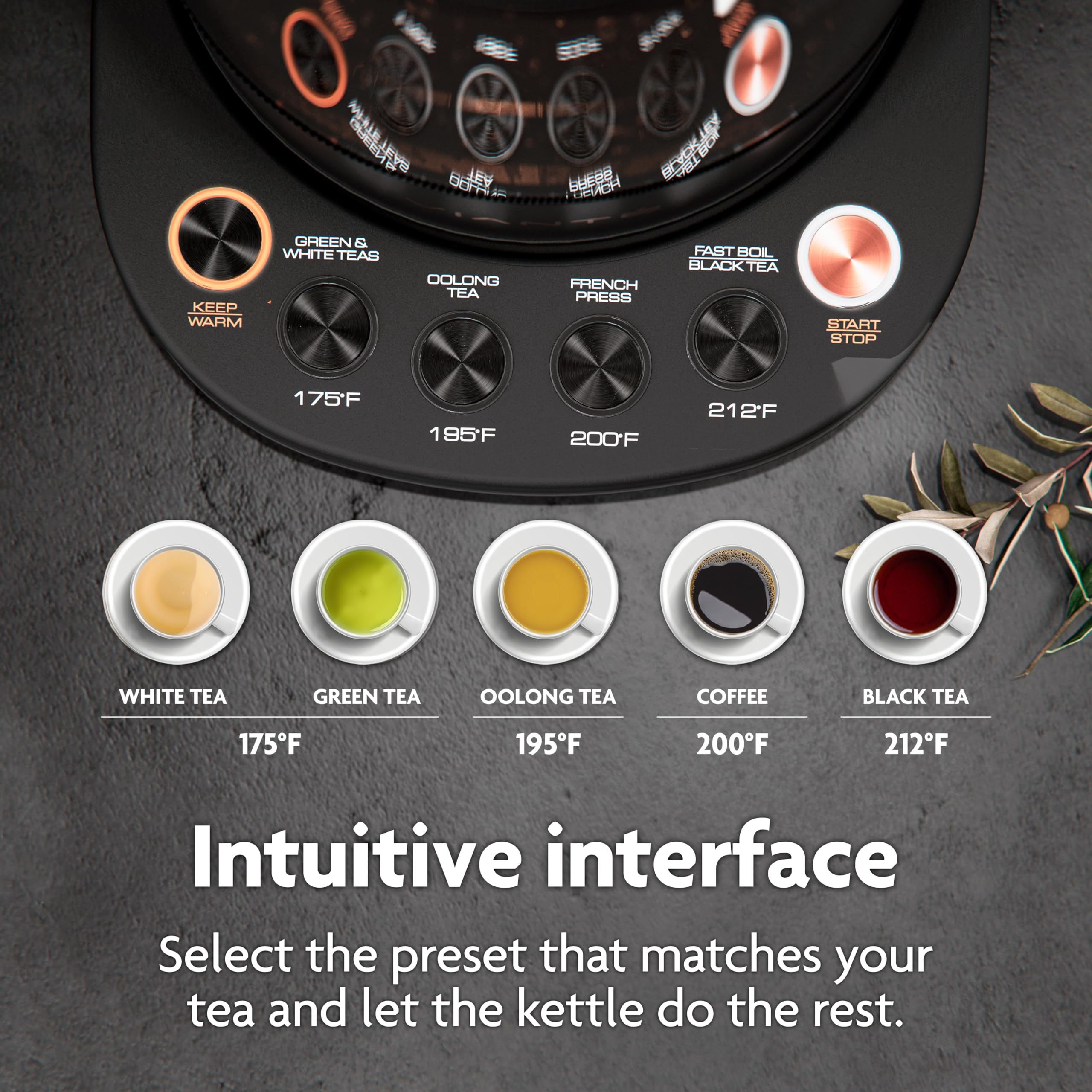 Vianté infuser in use for large-quantity loose leaf brewing