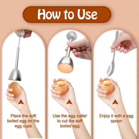 Vibedor dishwasher-safe egg set simplifies cleanup after meals.