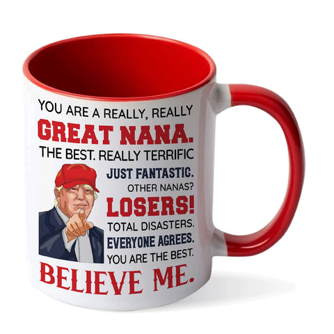 Viberty Nana ceramic mug 11oz for daily coffee or tea rituals.